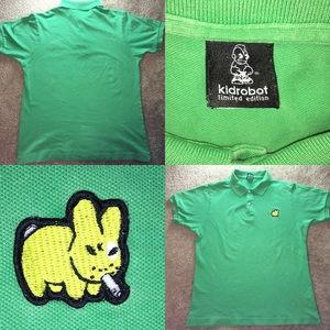 SOLD‼️Kidrobot 🤖 Limited Edition Green Polo